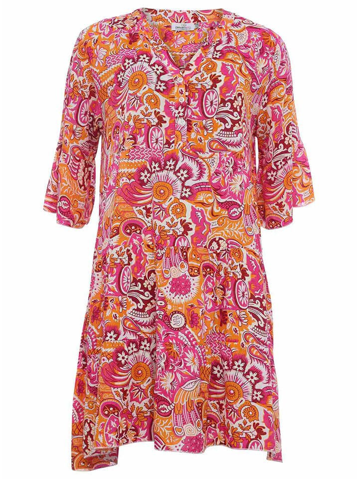 

Короткое платье Zwillingsherz Suheila, цвет orange/pink