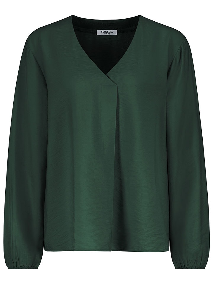 

Sublevel Блузка темно-зеленого цвета