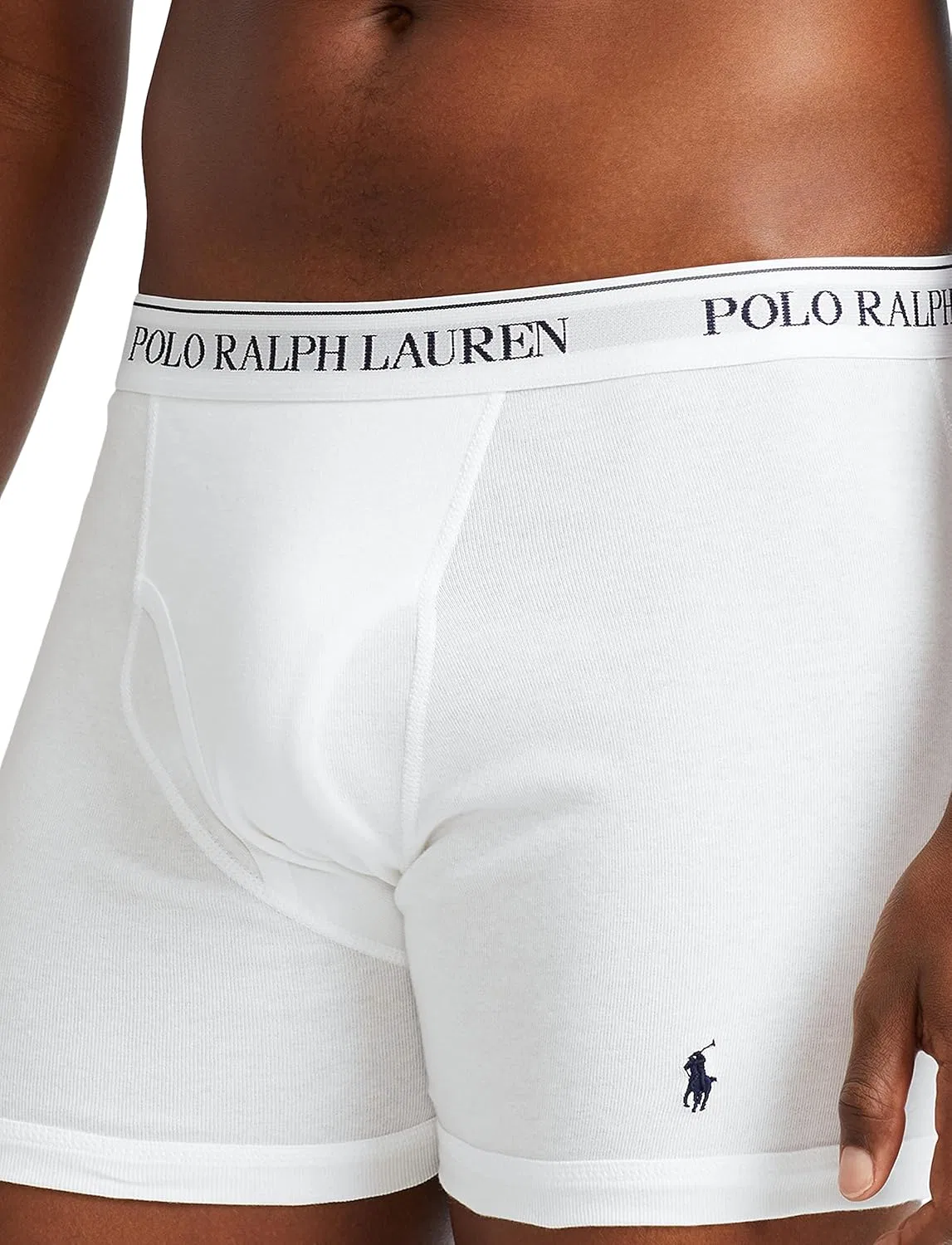 Боксеры POLO RALPH LAUREN белые/темно-синие — фото 4