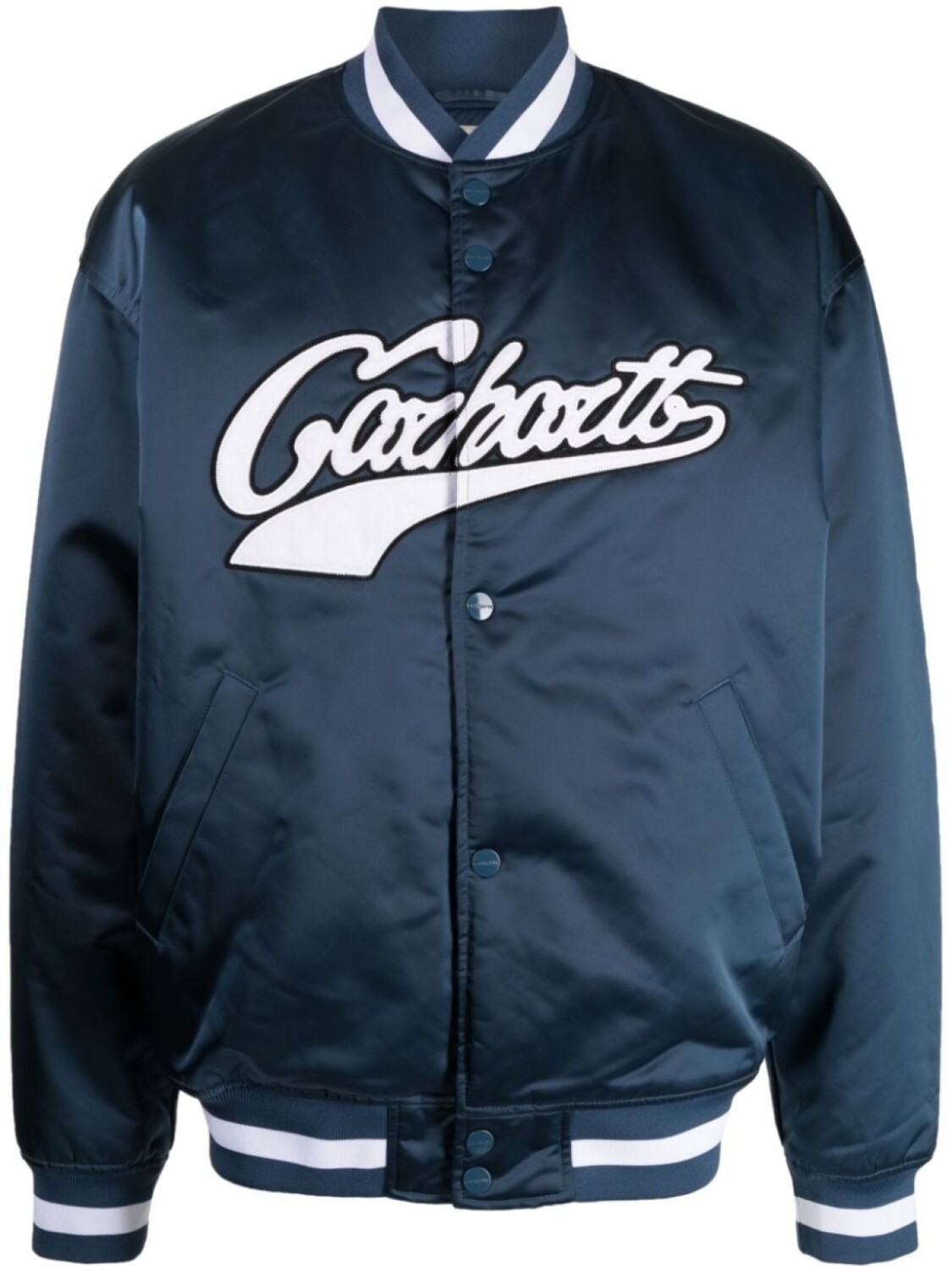 

Carhartt WIP полосатый бомбер с логотипом, синий