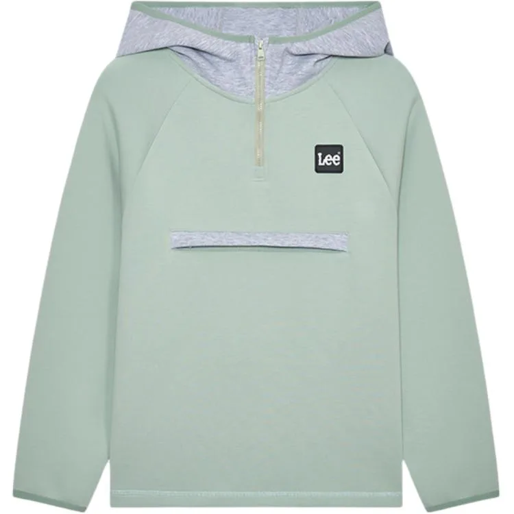 Детский худи с капюшоном Lee, Twilight Heather Gray — фото 4