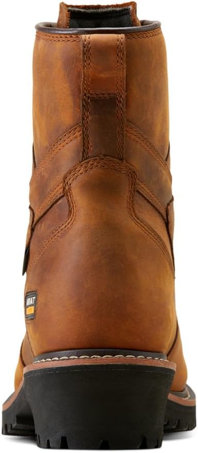 Мужские ботинки ARIAT Logger Shock Shield водонепроницаемые, коричневый — фото 4