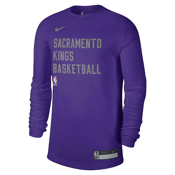 Футболка с длинным рукавом Sacramento Kings 2023/24 Legend on-court practice unisex фиолетовая Nike — фото 3