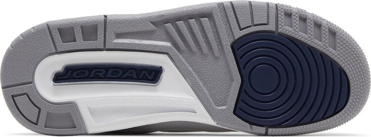 Кроссовки Air Jordan 3 Retro GS 'Midnight Navy', белый — фото 4