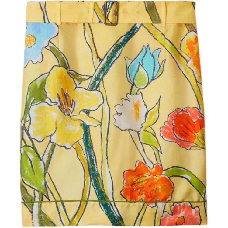 

Burberry Женская желтая повседневная короткая юбка