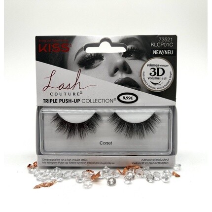 

Ресницы Kiss Lash Couture Triple Push-Up Collection 73521 KLCP01C 3D Эффект