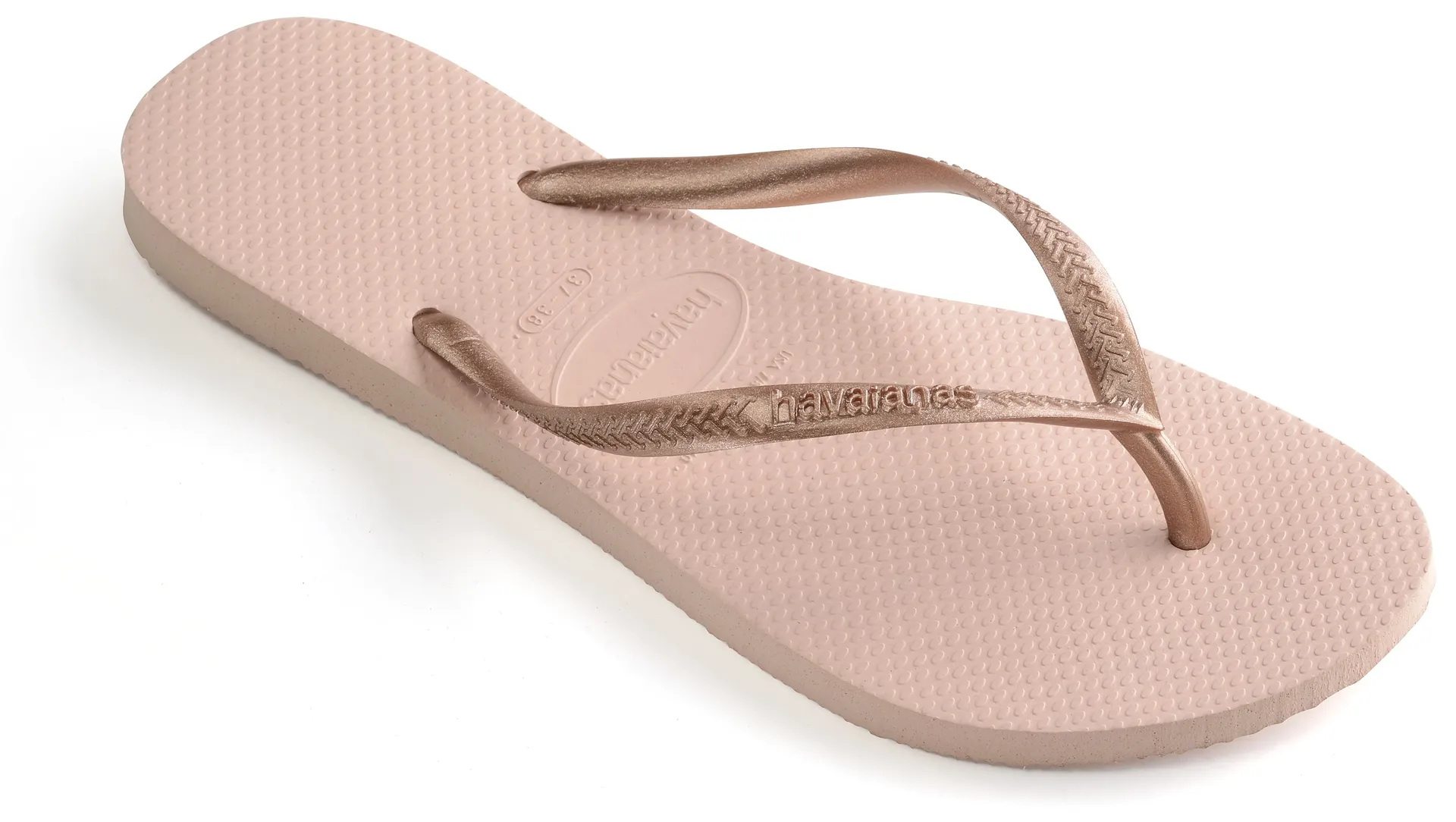 

Havaianas "Slim" разделитель пальцев ног, летняя обувь, тапочки, туфли для бассейна с мягким носком, цвет Rose