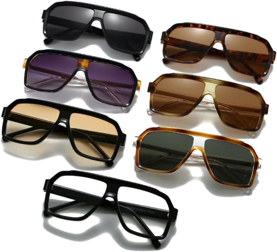 

Мужские солнцезащитные очки в стиле ретро с градиентным переходом, женские роскошные очки с защитой от УФ-излучения UV400 для активного отдыха TYUVIVO, Black Clear