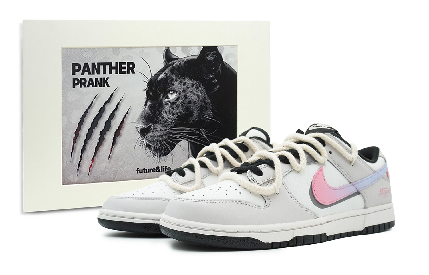 

Обувь для скейтбординга Dunk Kids для начальной школы Nike, светло-серый