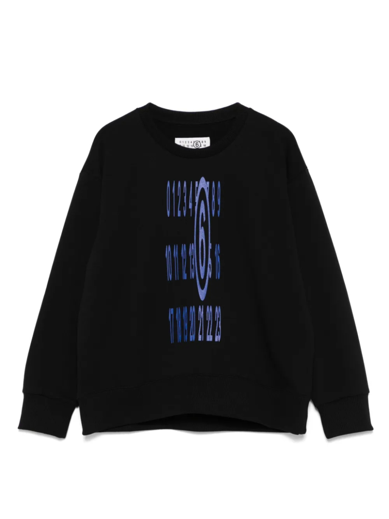 

MM6 Maison Margiela Kids толстовка с принтом Numbers, черный