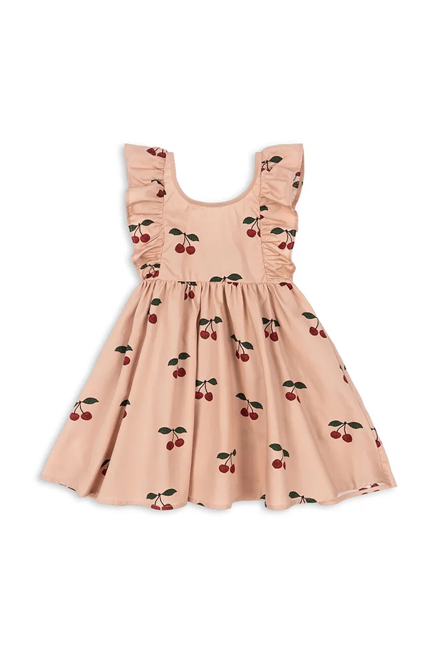 

Хлопковое платье детское VERBENA DRESS GOTS Konges Sløjd, розовый