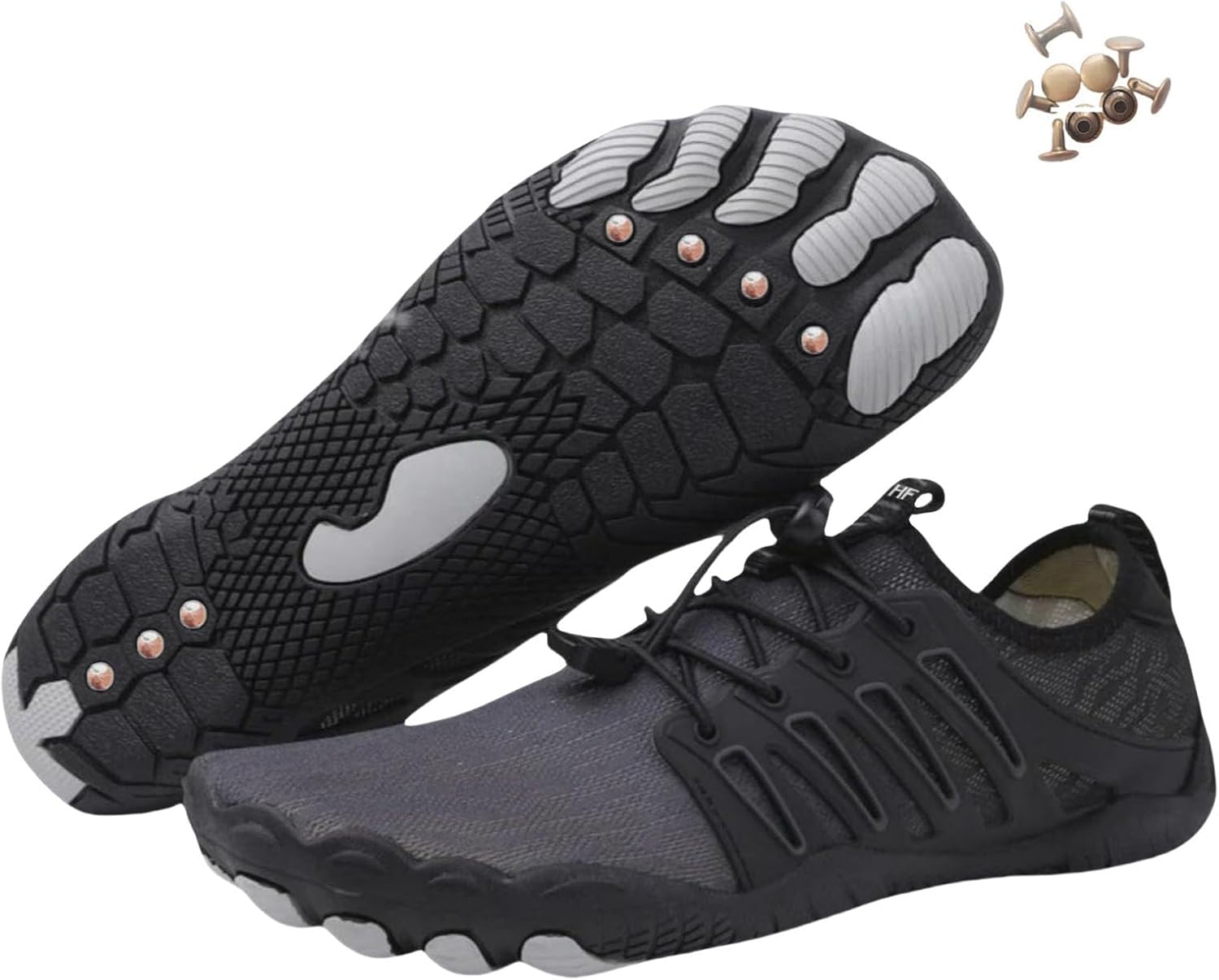 

Кроссовки для женщин и мужчин, обувь для ходьбы и походов, кроссовки с широкой носочной частью Generic, черный