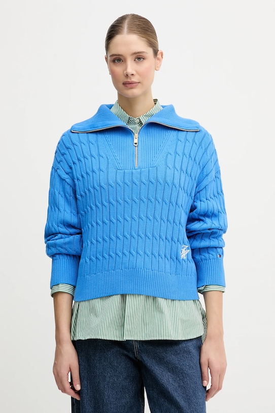 

Хлопковый свитер Tommy Hilfiger, синий