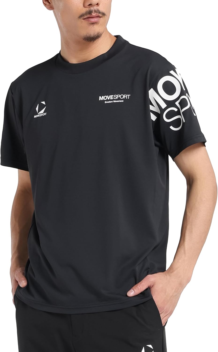 

Футболка Move Sports Coolist, Descente, Move Sport, впитывает пот, быстро сохнет, отводит тепло, охлаждает, круглый вырез, короткий рукав, мужская Movesport