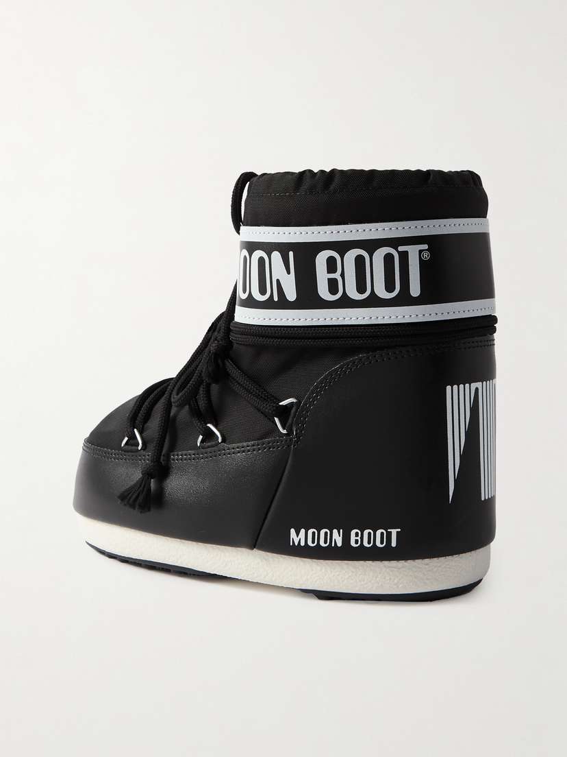 Зимние ботинки Icon из искусственной кожи с низким верхом Moon Boot, черный — фото 3