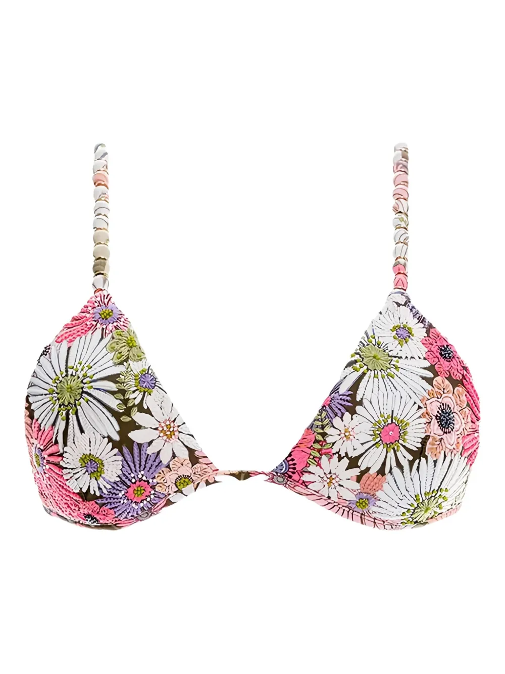 

Бикини-топ с вышивкой Agua Bendita, белый