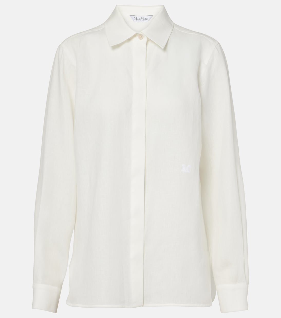 

Льняная рубашка Abisso Max Mara, Gesso