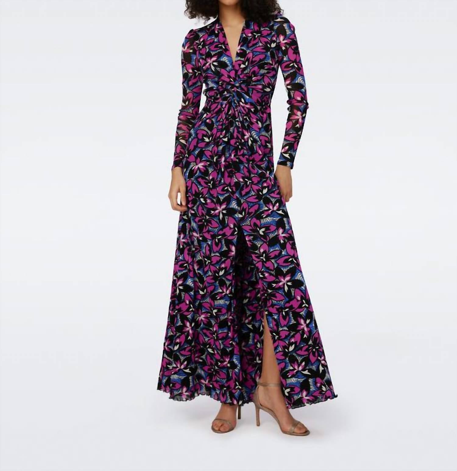 

Платье Kassia Mesh в фиолетовом цвете Multi Diane von Furstenberg
