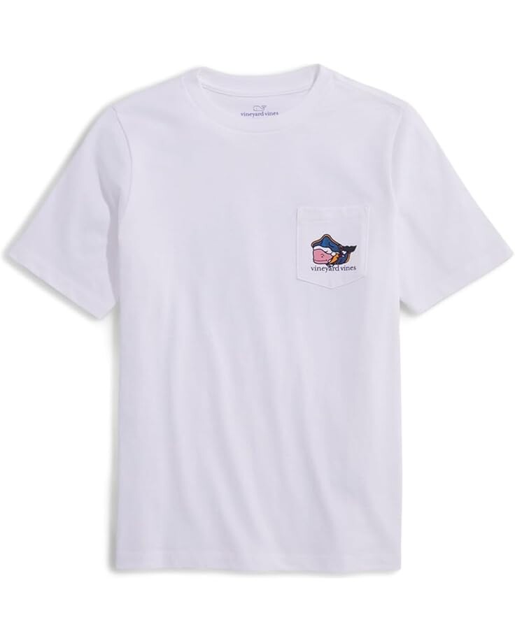 

Футболка Vineyard Vines Kids GW Whale Short-Sleeve Pocket Tee, цвет White Cap