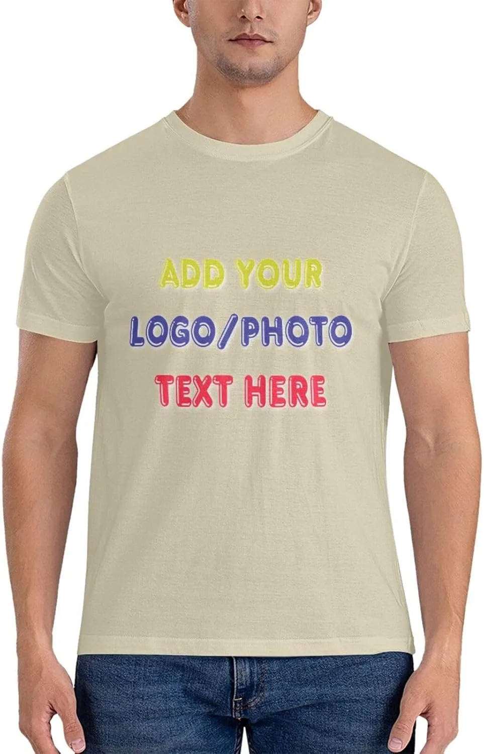 

Футболка Custom с логотипом и текстом спереди и сзади