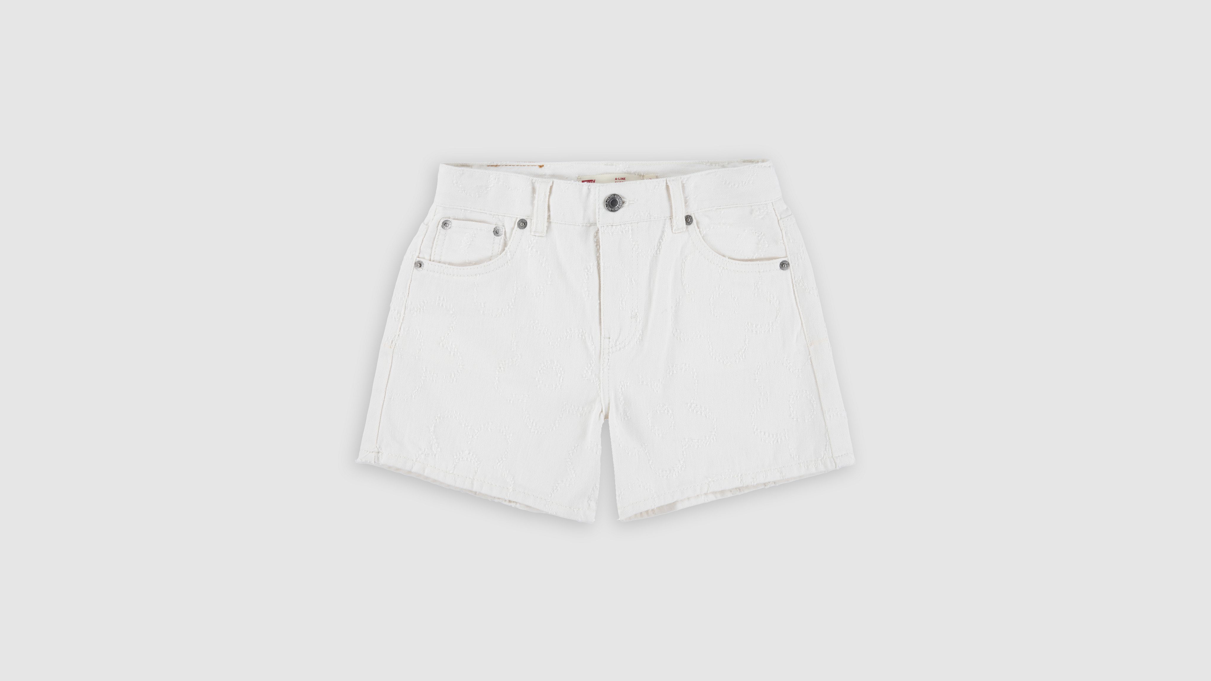 

Текстурированные шорты А-силуэта для девочек 7-16 лет Levi's, Natural - Tan