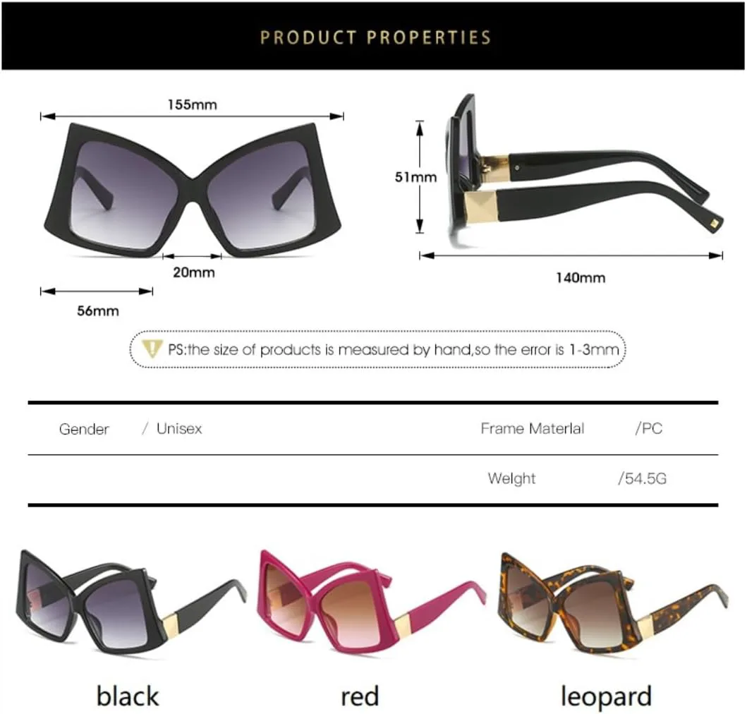 

Женские солнцезащитные очки неправильной квадратной формы, двухцветная оправа, «кошачий глаз», роскошные, с защитой от УФ-излучения UV400 UATXTAU, Purple