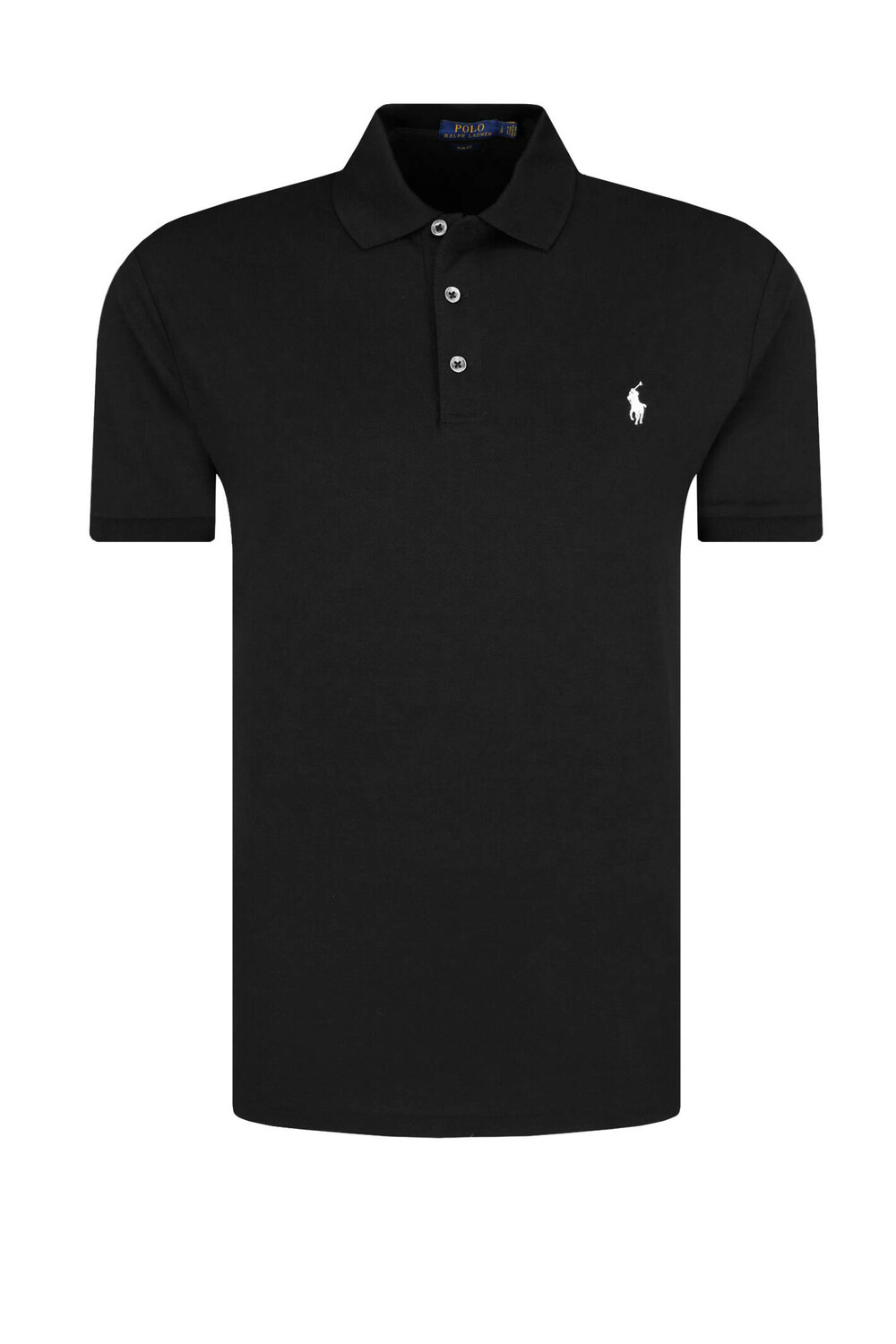 

Поло POLO RALPH LAUREN slim fit pique, черный