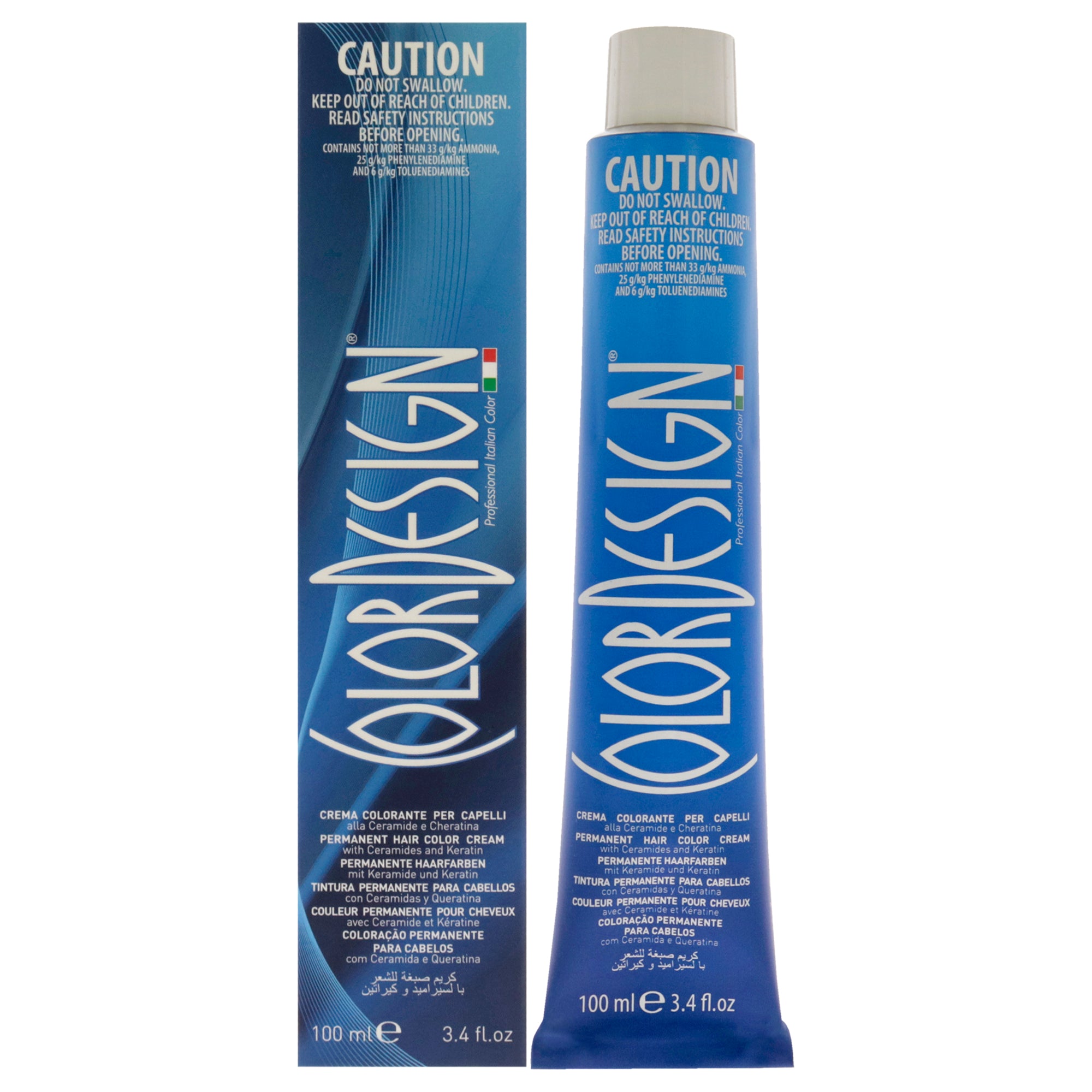 

Стойкая краска для волос ColorDesign - 8 светлый блонд, подходит для мужчин и женщин - 3,4 унции (99 мл), прозрачный