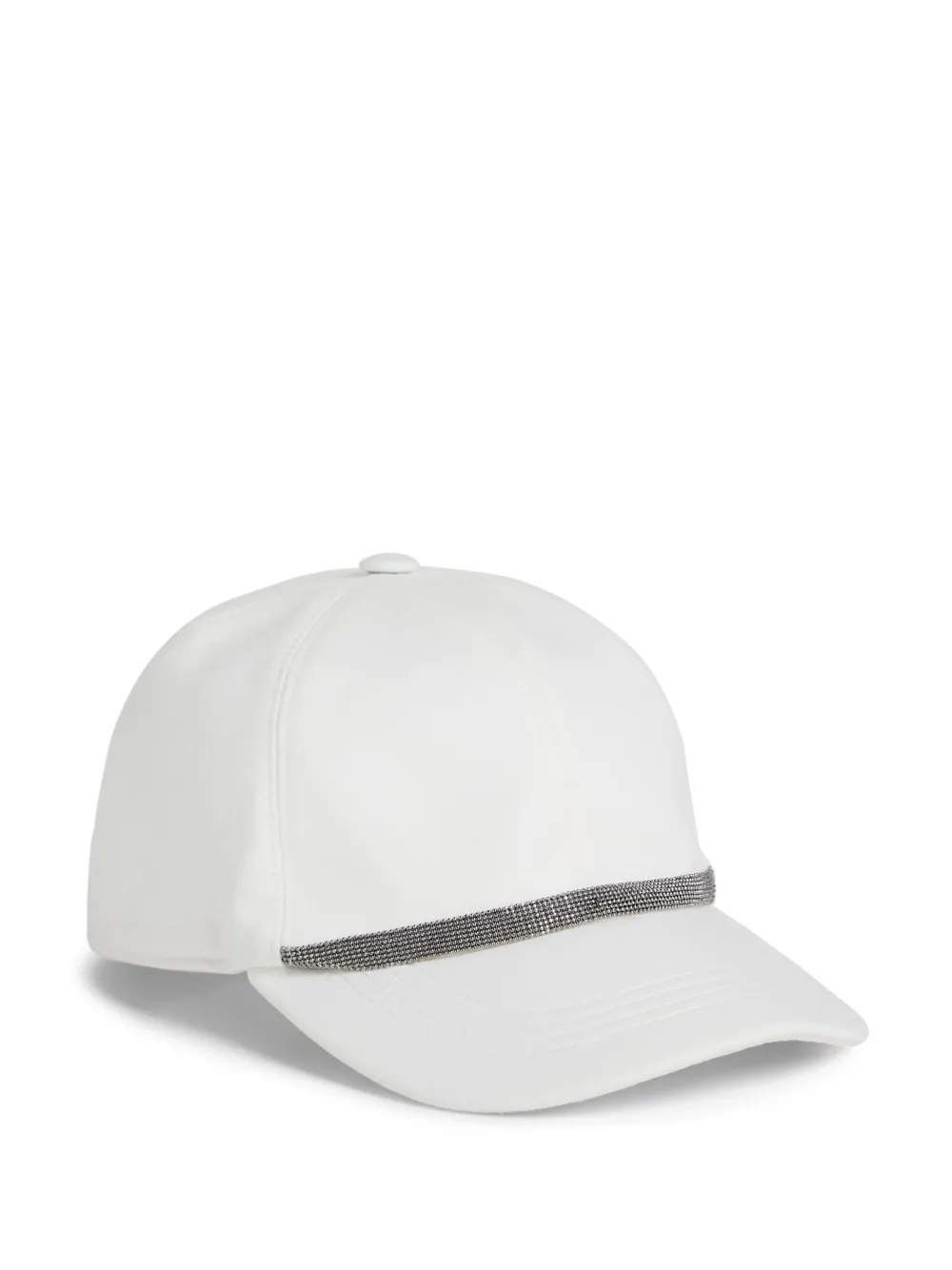 

Бейсболка с декором Monili Brunello Cucinelli Kids, белый