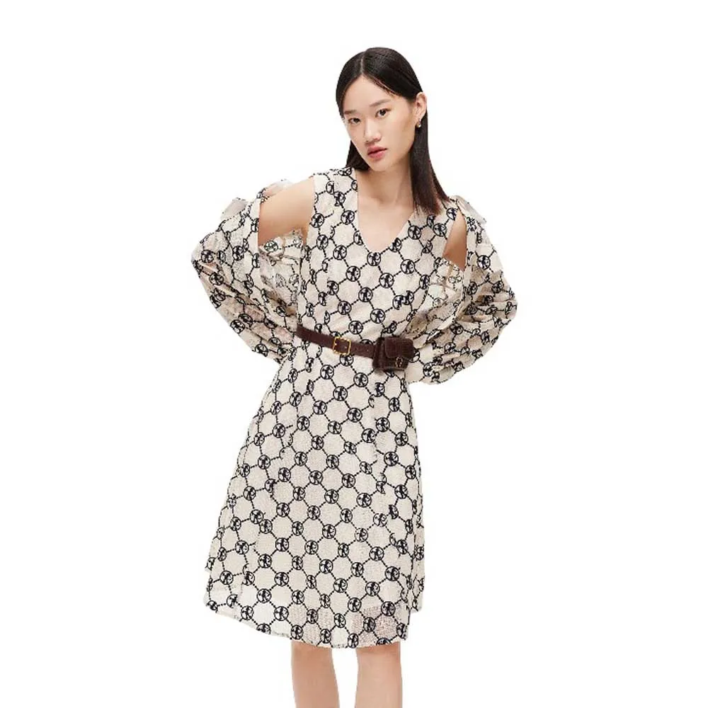 

Платье Lily Fine Art Jacquard, бежевый