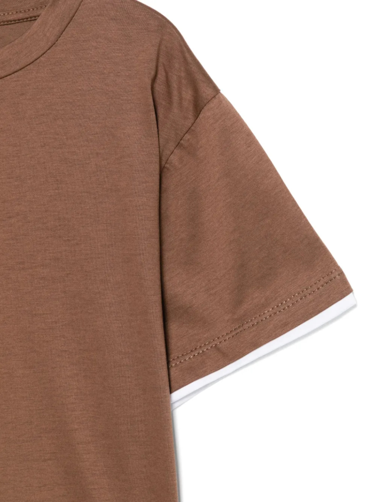 Футболка Paolo Pecora Kids из мягкого джерси, коричневый — фото 3
