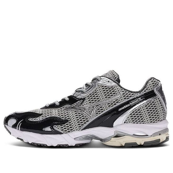 

Кроссовки wave rider 10 'flame wave one block down onyx' Mizuno, серый