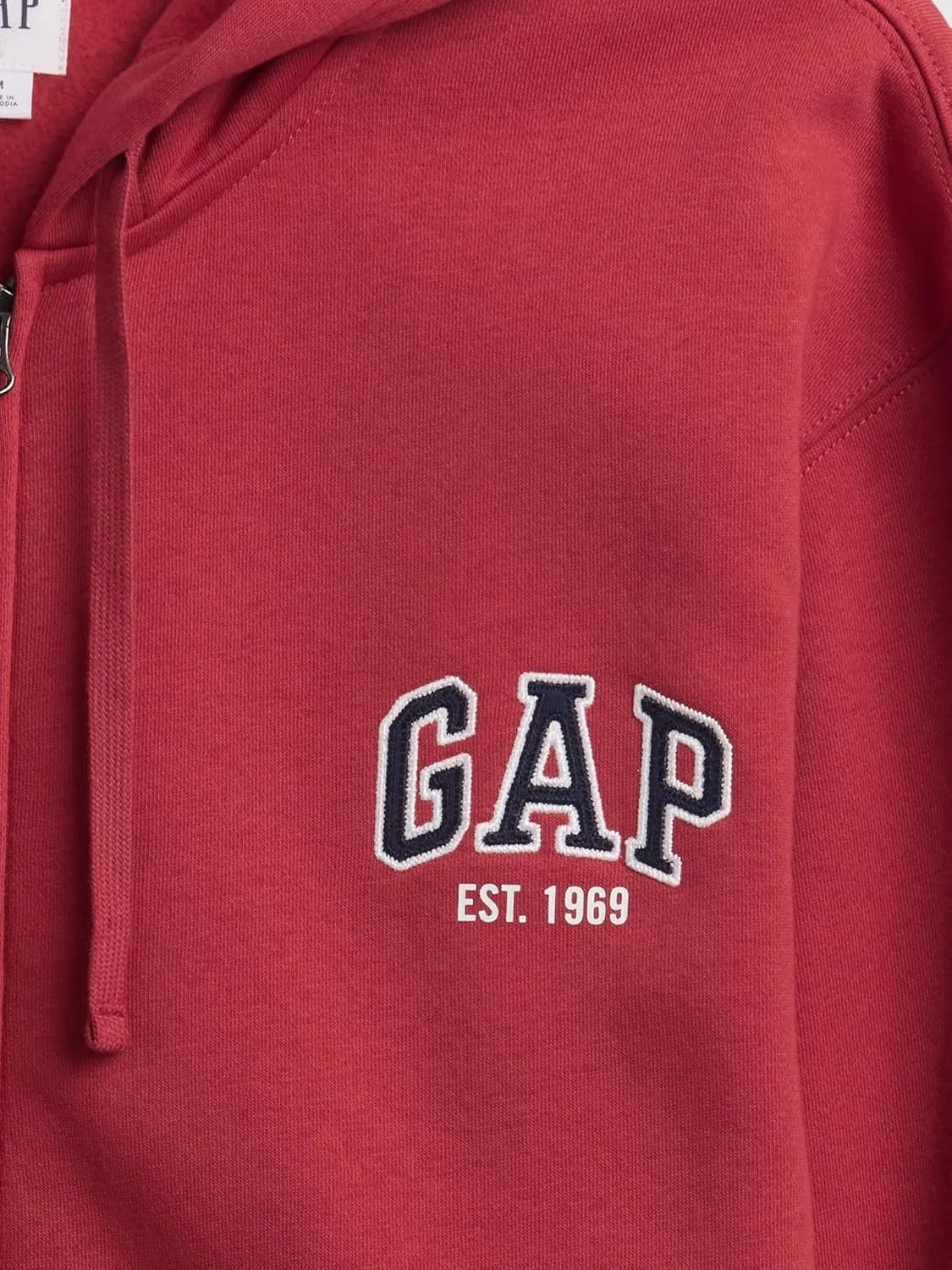 Мужская толстовка GAP с капюшоном, логотип, на молнии, основана в 1969 году — фото 4