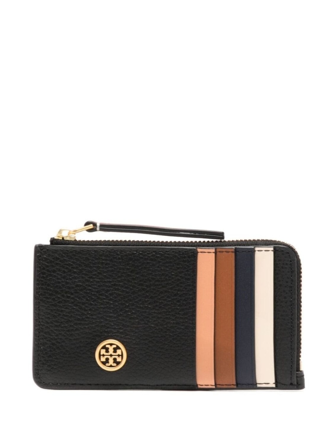 

Tory Burch Robinson colour-block zip-fastening wallet, черный