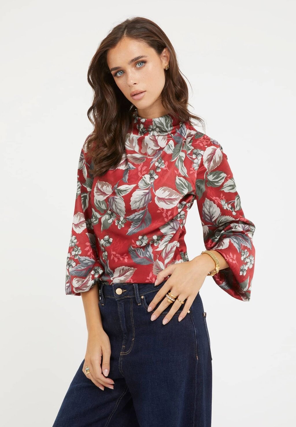 

Блузка Guess, blumenmuster розовый