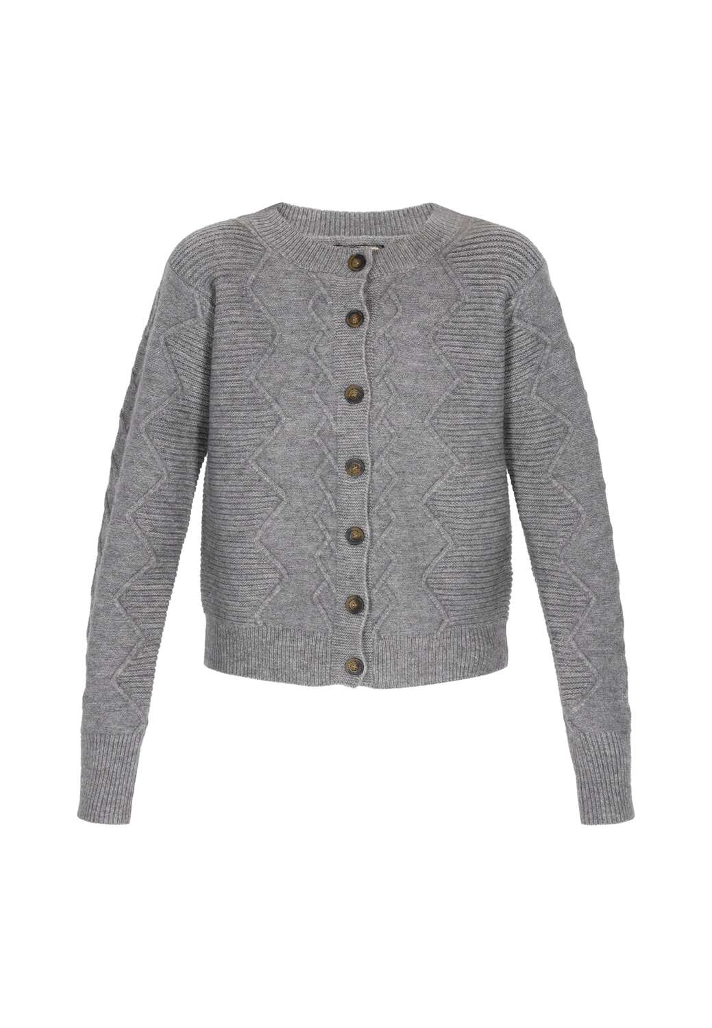 

DreiMaster Vintage Вязаный кардиган в сером цвете