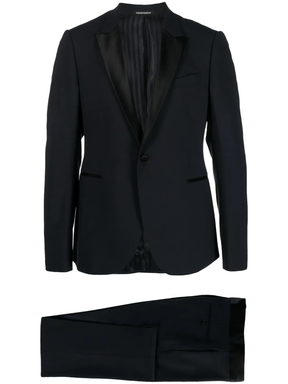 

Костюм с однобортным пиджаком EMPORIO ARMANI, синий