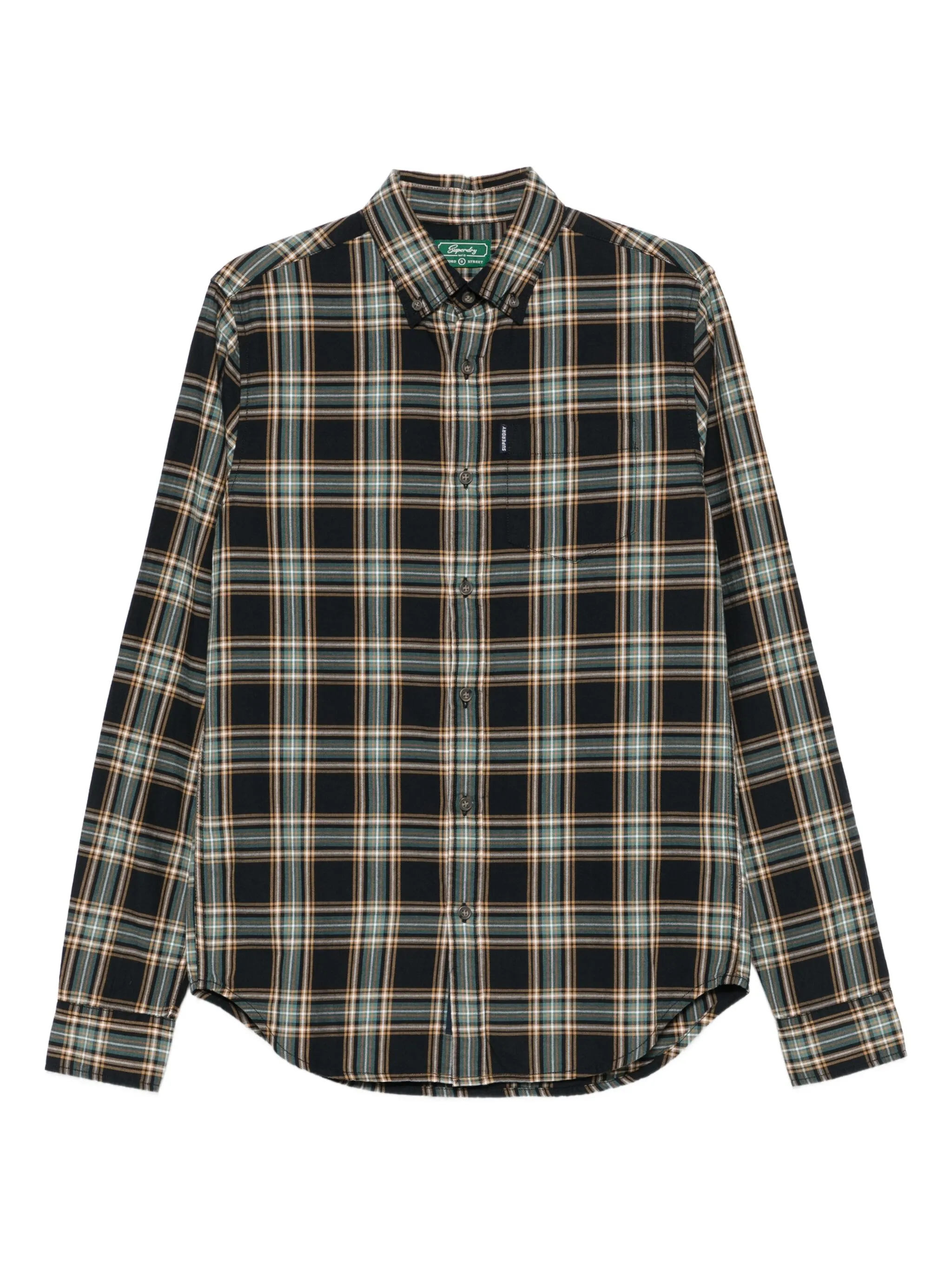 

Рубашка в клетку Superdry, зеленый