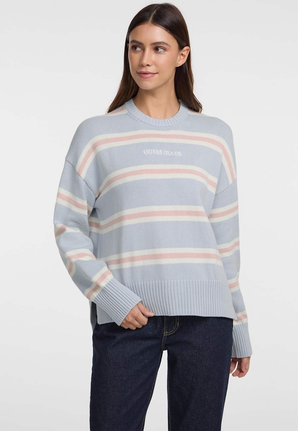 

Джемпер STRIPED Guess Jeans, белый