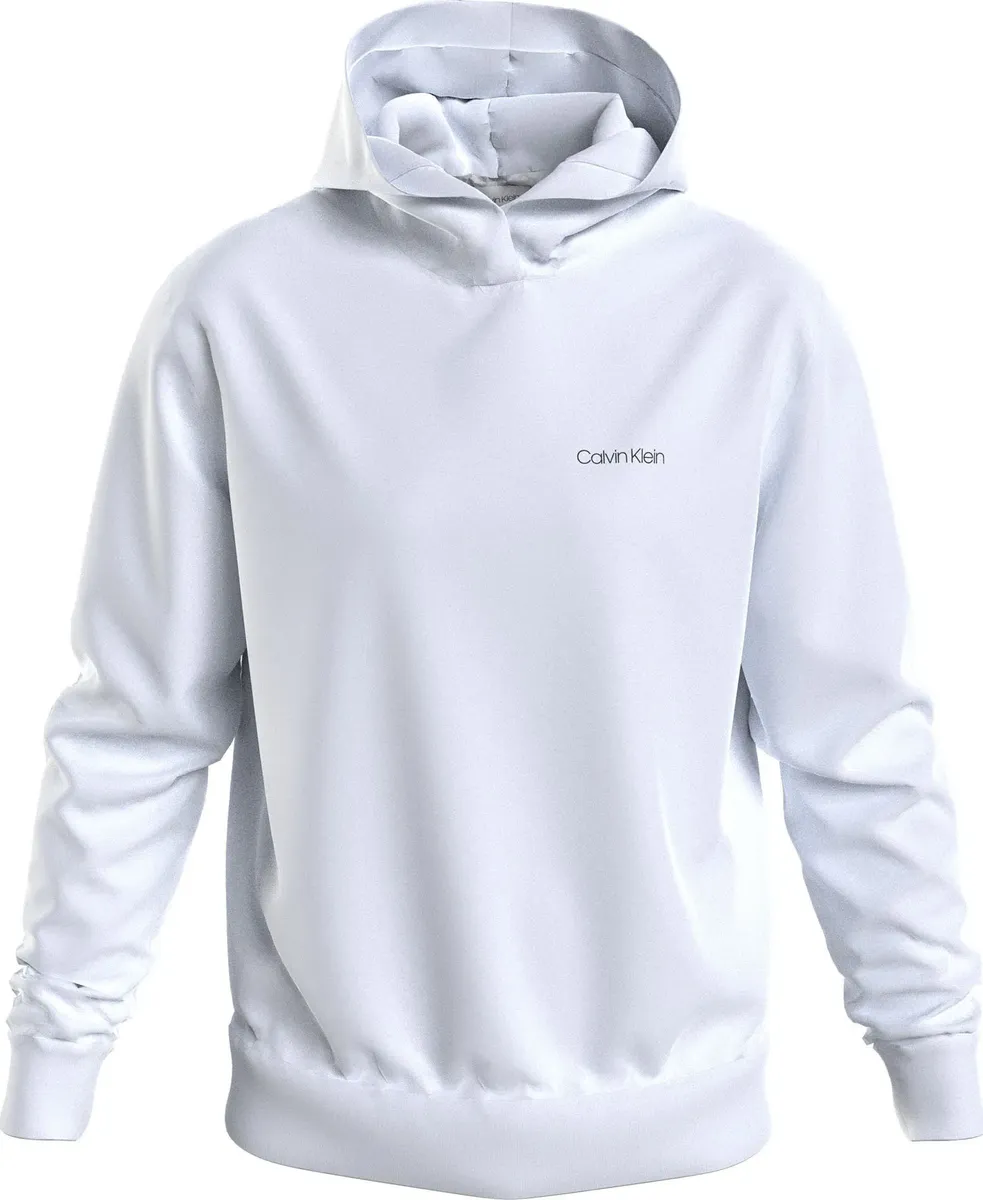 

Толстовка с капюшоном Calvin Klein "ANGLED BACK LOGO HOODIE", белый