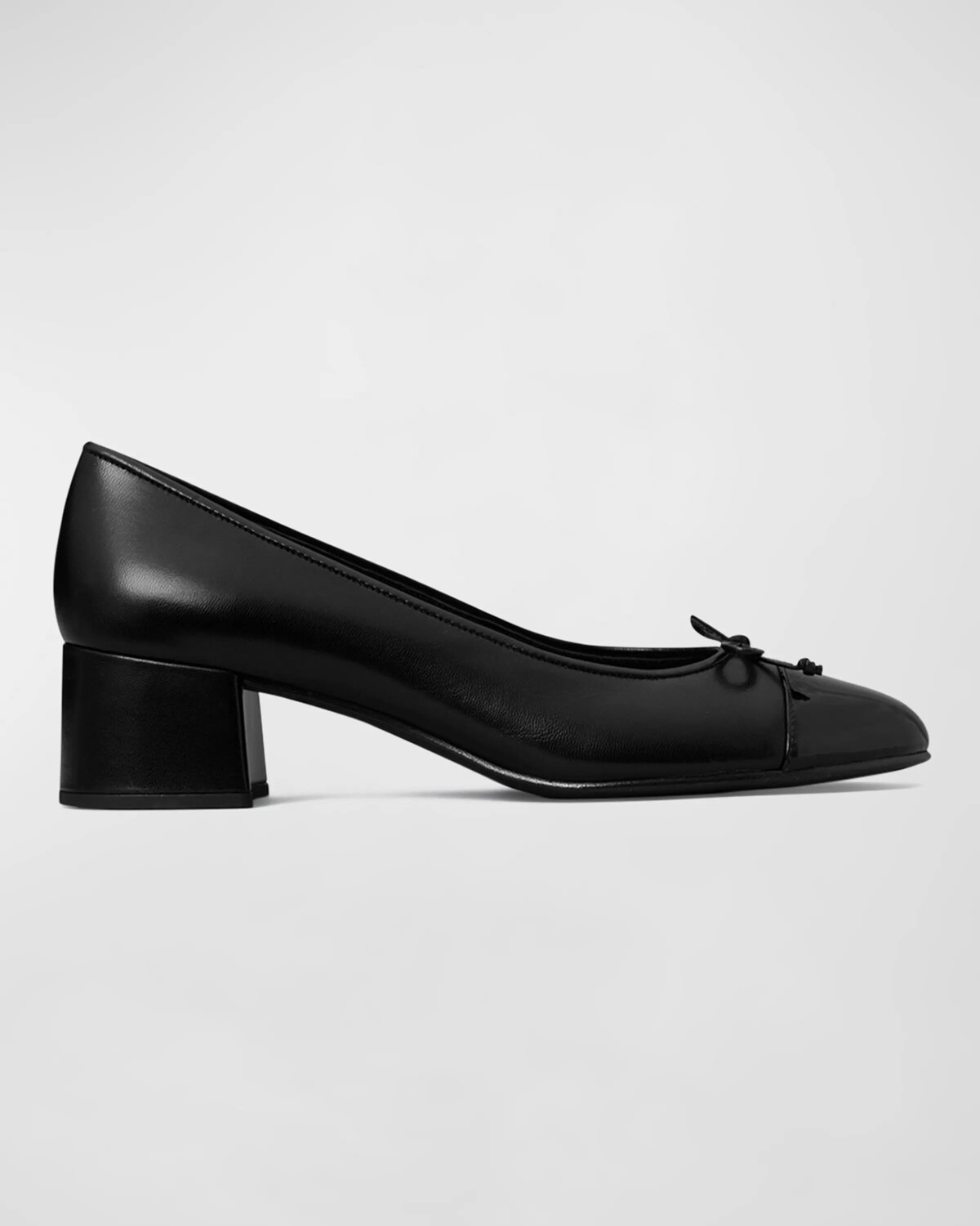 Туфли-балерины из смешанной кожи с закрытым носком Tory Burch, цвет Perfect Black Perfect Black