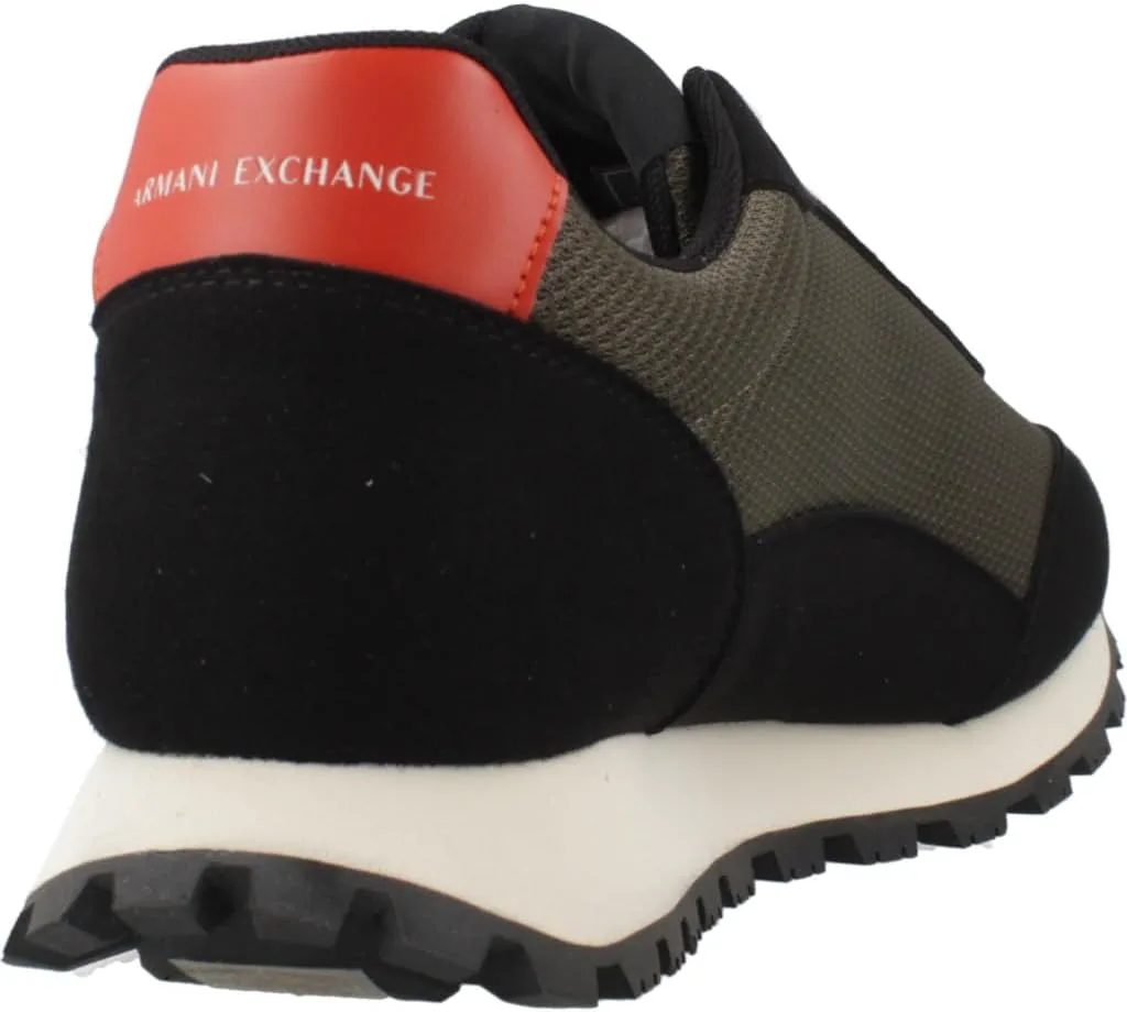Мужские кроссовки Armani Exchange Drop, черный/оливковый — фото 3