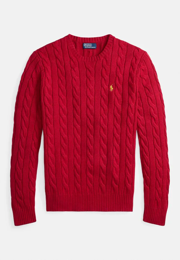 Хлопковый свитер крупной вязки, посвященный китайскому новому году Polo Ralph Lauren, Park Avenue Red — фото 4