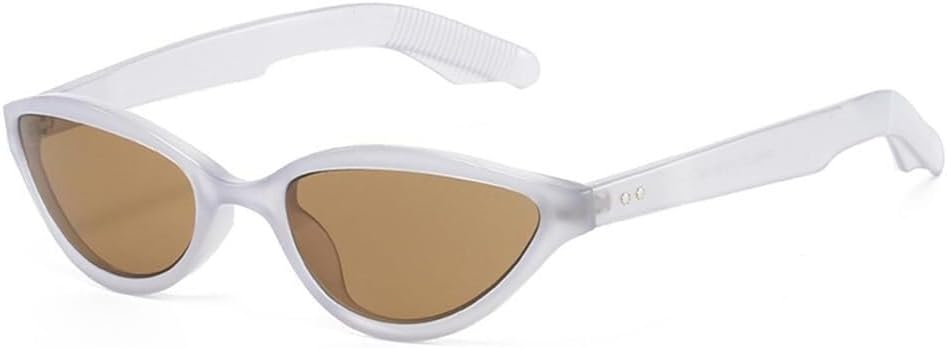 

Женские солнцезащитные очки Rivets «кошачий глаз» с защитой от УФ-излучения UV400 для занятий спортом на открытом воздухе, бега и езды на велосипеде Generic, Grey Purple Tea