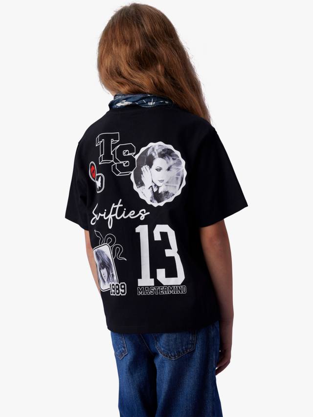 Детская футболка с принтом Celebrity Icon из хлопковой смеси NAME IT, Black/Multi — фото 3