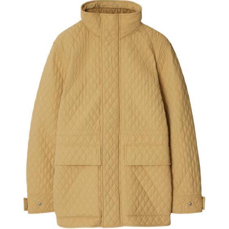 

Burberry Стеганая куртка с капюшоном, Yellow