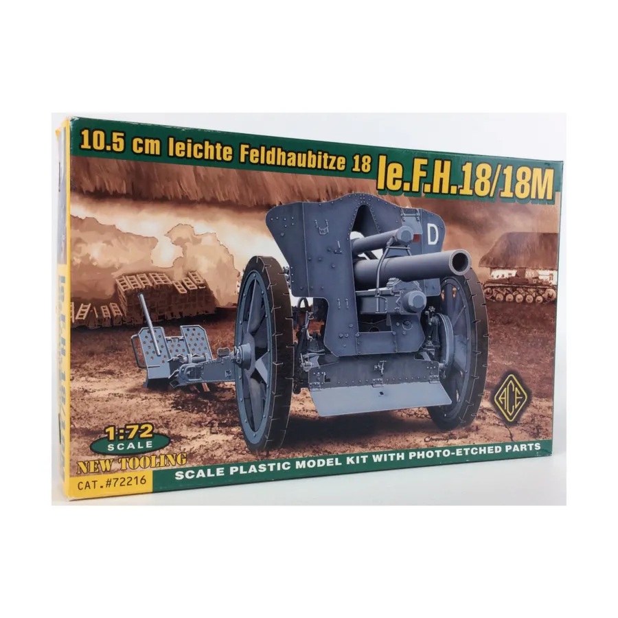 

Ie.F.H.18/18M 10,5 см leichte Feldhaubitze 18, Historical Models (1:72) (Ace Models)