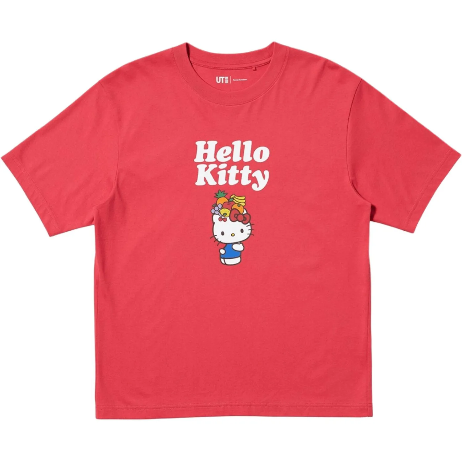 Футболка Sanloro SS26 UNIQLO, коралловый красный