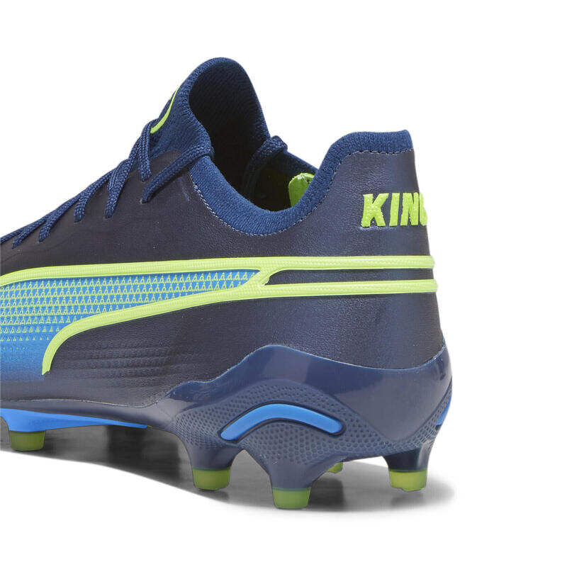 Бутсы футбольные взрослые KING ULTIMATE FG/AG PUMA Permanent Blue Pro Green Ultra — фото 4