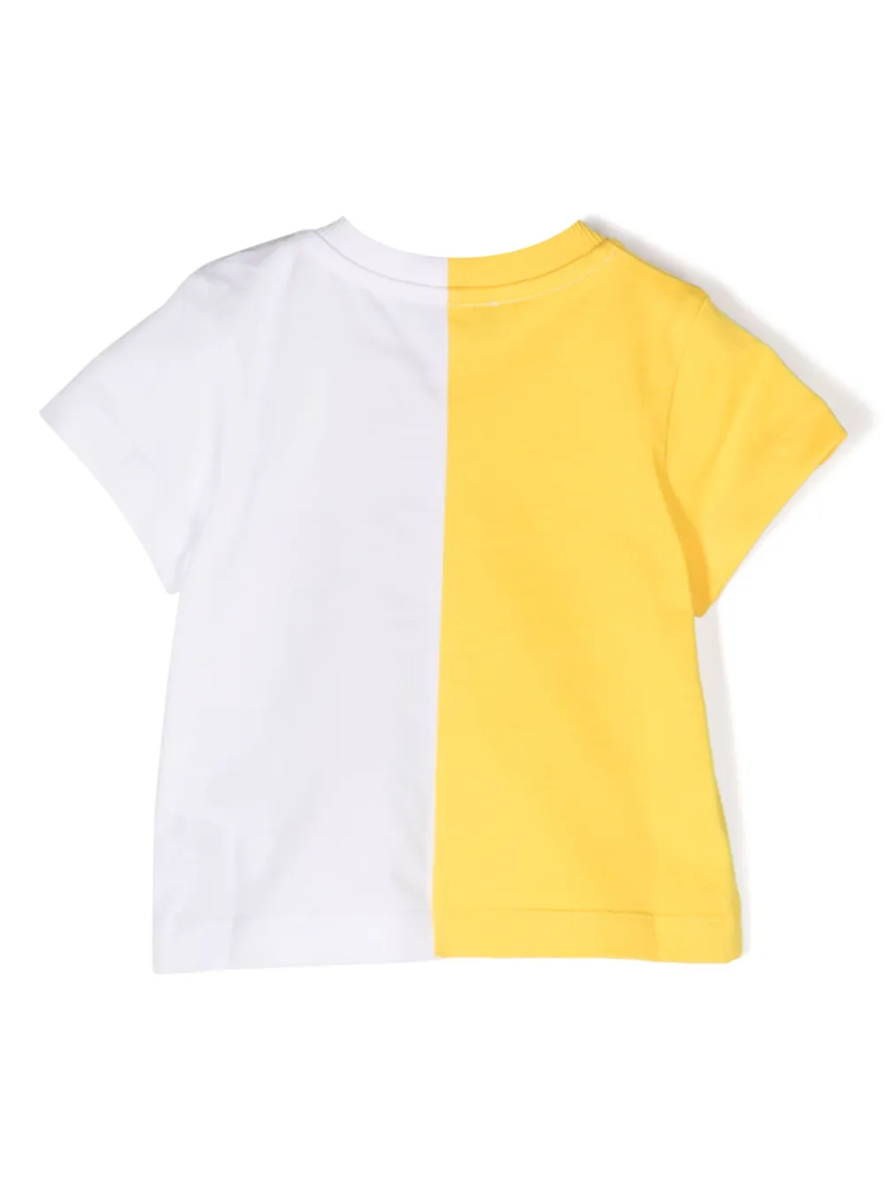 Футболка в стиле колор-блок Moschino Kids, белый — фото 2